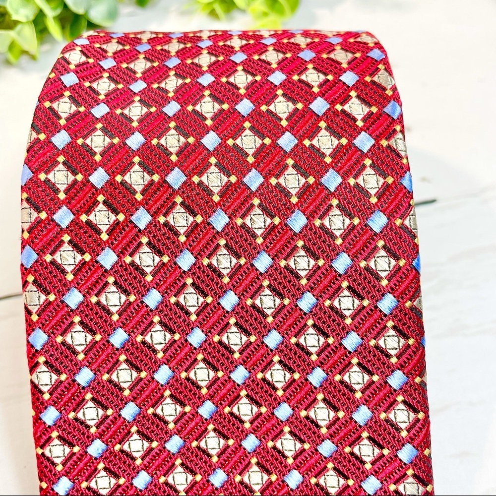 Men's Robert Talbott Best of Class Tie (Red/Blue) - Picture 10 of 11